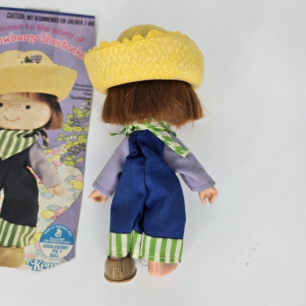 Vintage 1979 Strawberry Shortcake Huckleberry‎ Pie Doll Kenner AG *missing Shoe - Picture 3 of 3
